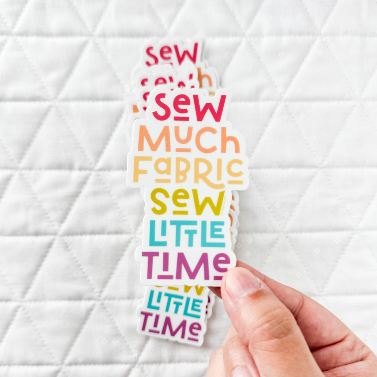 Sew Much Fabric, Sew Little Time Stickers