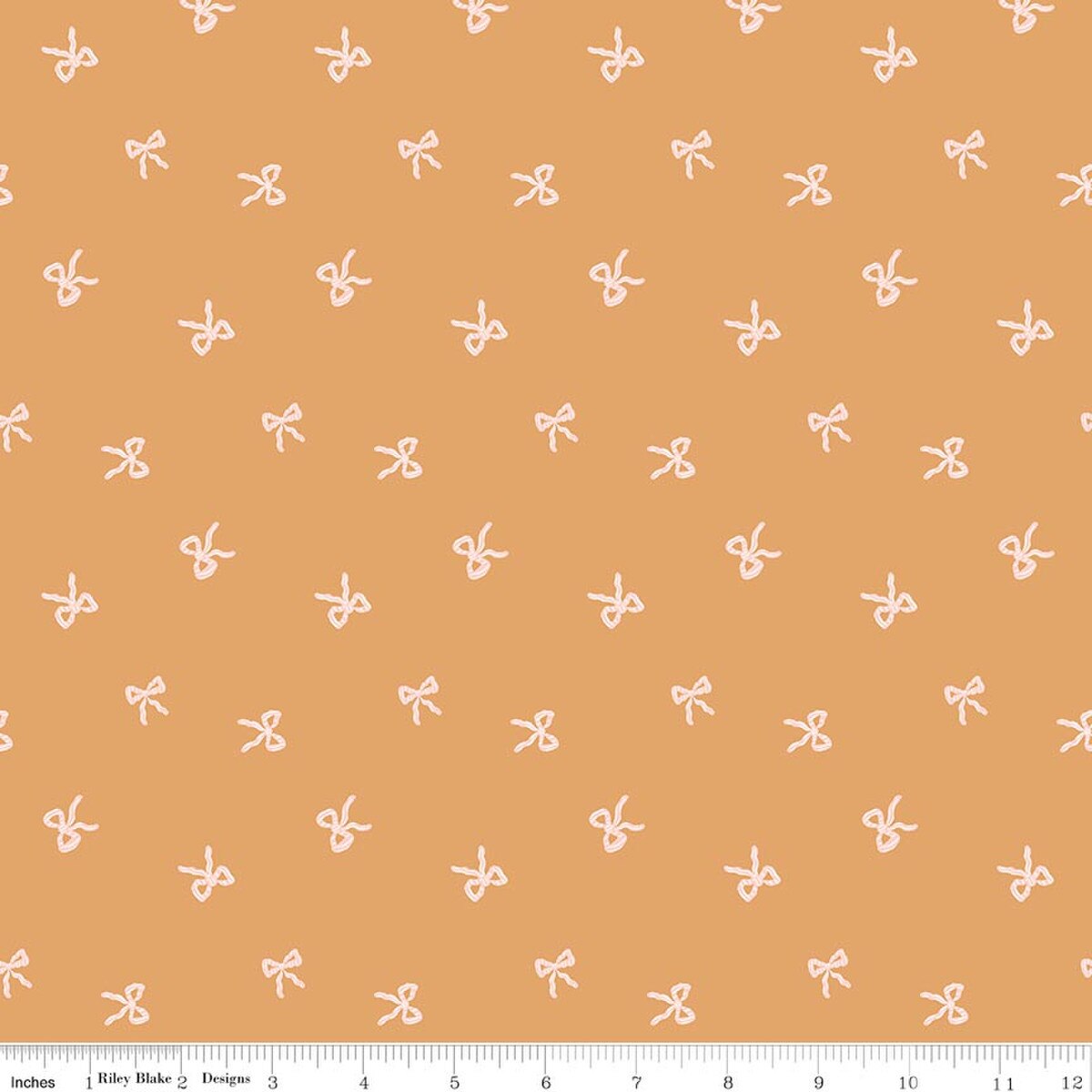 1/2 Yard - Sweet Cotton Tales Twirls & Ties Apricot Quilting Cotton – Riley Blake Designs (1/2 Yard)