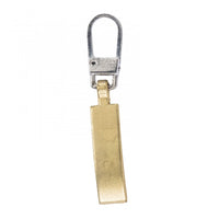 Zipper Pull Flat Wave Gold, #5