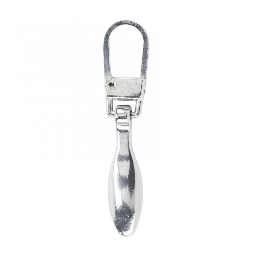 Zipper Pulls Tear Drop Silver, #5